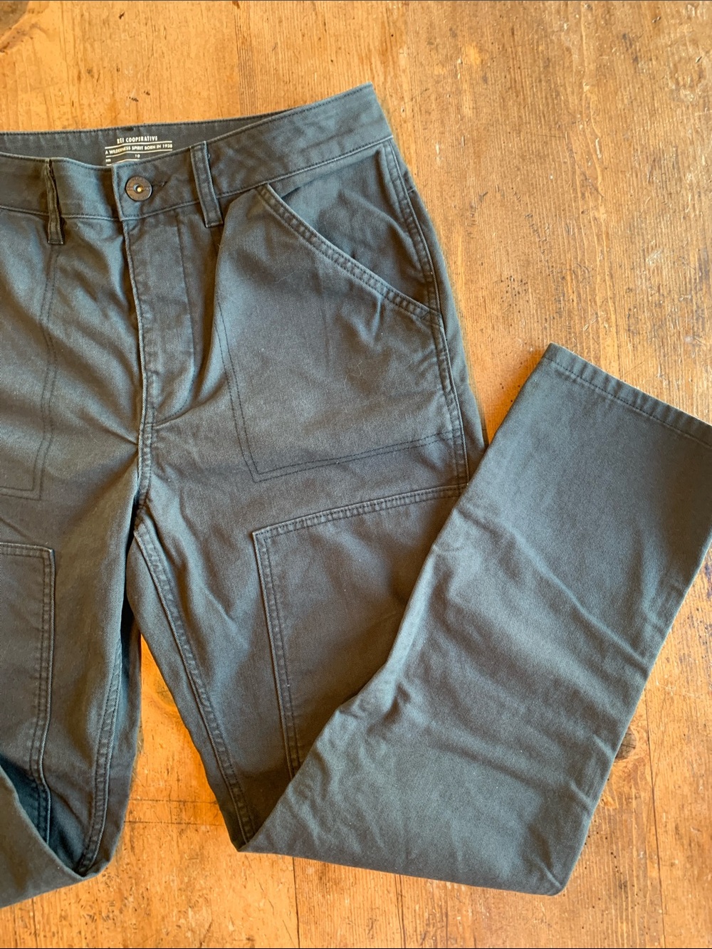 Rei Black Cargo Charcoal Gray Utility Pants - Picture 7 of 16